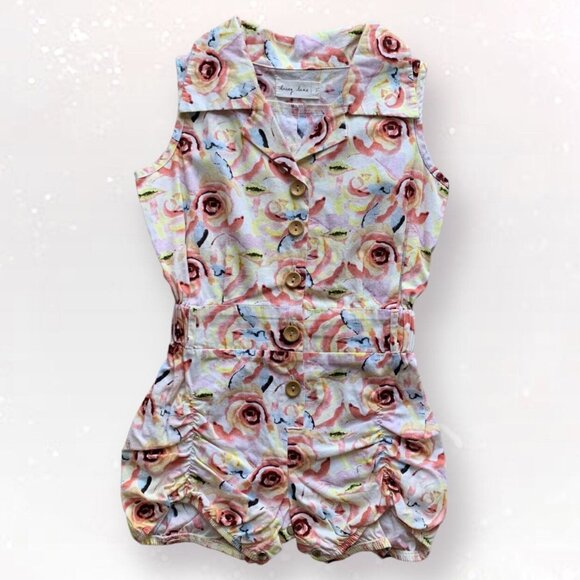 Lacey Lane Rose Pucker Romper - Picture 1 of 9